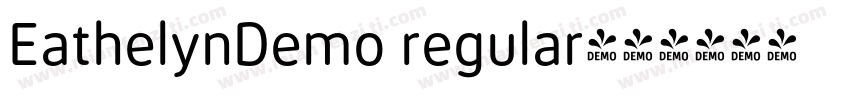 EathelynDemo regular字体转换